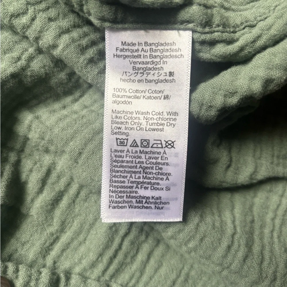 Jcrew short sleeve cotton gauze shirt - Picture 3 of 5